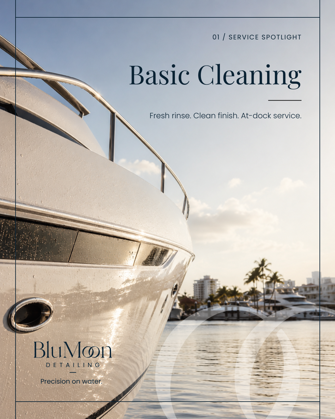 Basic hull cleaning with a brilliant finish